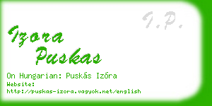 izora puskas business card