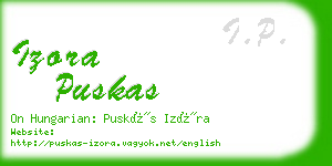 izora puskas business card